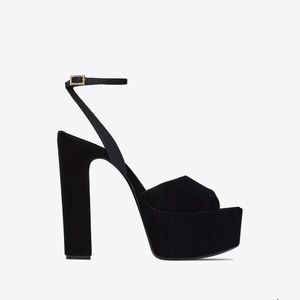 YSL Jodie Platform Sandal in Suede